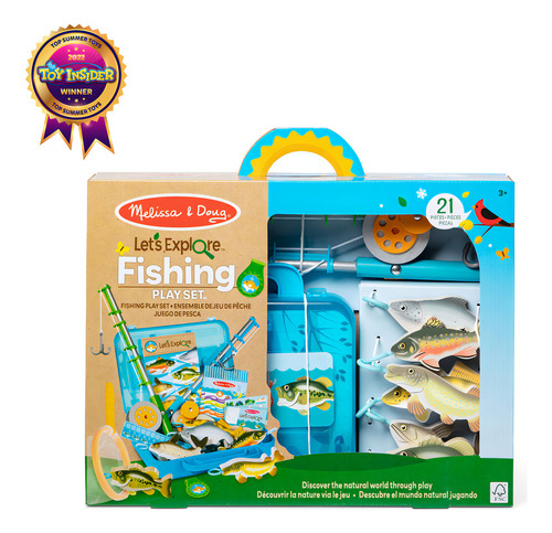 Melissa & Doug, Set De Juego De Pesca, 21 Piezas