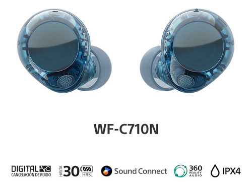 Audífonos Bluetooth Con Noise Cancelling Wf-c710n Sony
