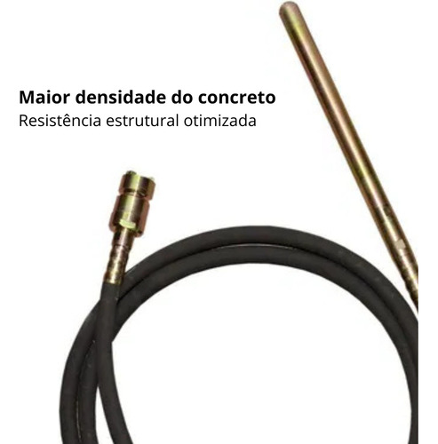 Vibrador De Concreto V45 Sem Motor Mangote 5 Metros Buffalo