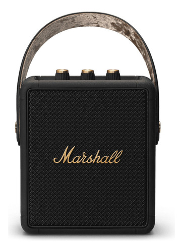 Bocina Marshall Stockwell II portátil con bluetooth waterproof black and brass 