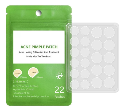 Parches Acne Para Granos Tratamiento Rápido Absorción X 22u