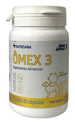 Omex 3 Nutrisana 30 Capsulas - Mundo Animal