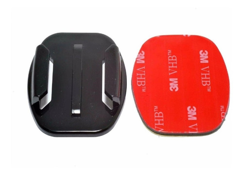 Suporte Adesivo Reto Para Gopro Action Cam Hero 6 7 8 Black