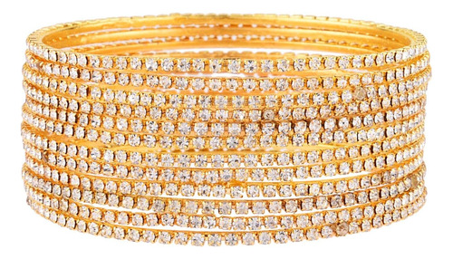 Efulgenz Brazalete Indio Con Diamantes De Imitación De Crist