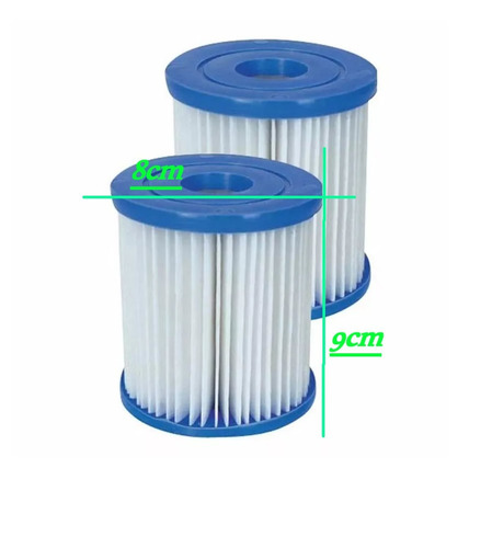 Imagen 4 de 9 de Filtro Cartucho Tipo I Chico Combo 2x U Bestway Repuesto