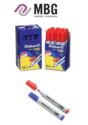 Imagen 1 de 3 de Marcador Pelikan 720 Al Agua X 12 Varios Colores