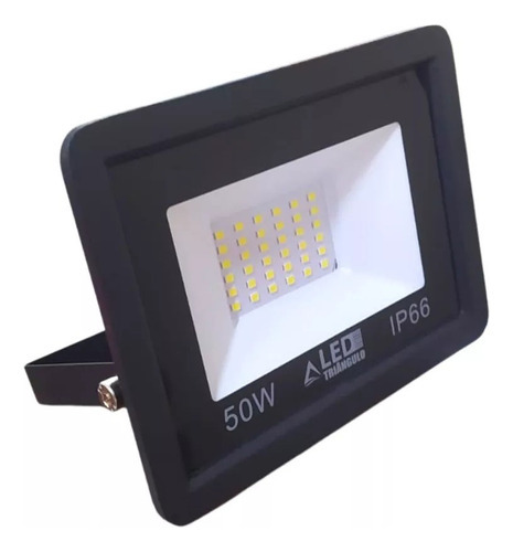 Led Triangulo Refletor Slim De Led 50w 6500k Cor da carcaça Preta Cor da luz Branco-frio 110V/220V