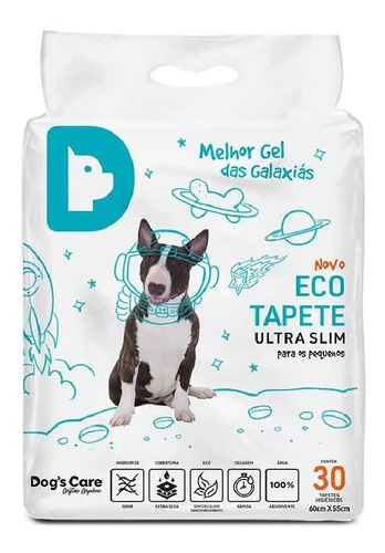 Tapete Higiênico P/ Cães Dogs Care Eco Ultra Slim 30 Un