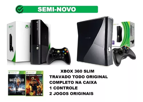 Console Xbox 360 Super Slim 4gb + 1 Jogo