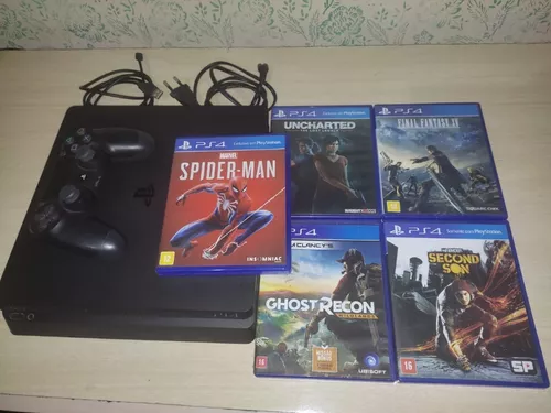 Ps4 Fat 500gb Semi-novo Com 2 Controles + 2 Jogos - Escorrega o Preço