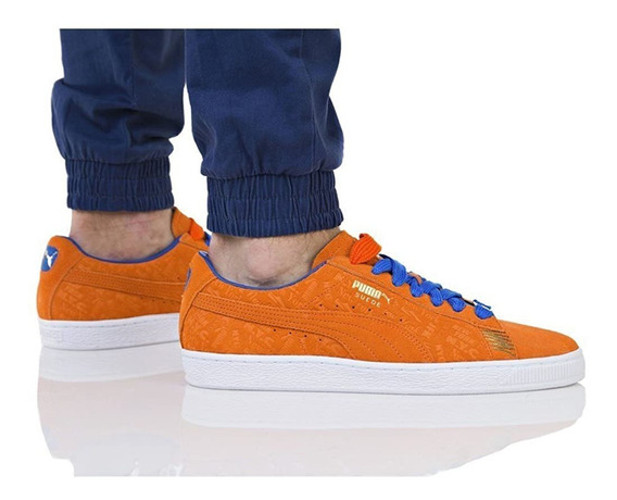 puma suede naranja