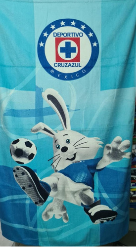 Toalla De Baño Equipo Cruz Azul Conejo