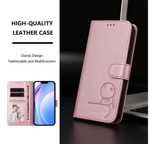 Funda Tipo Cartera Con Temática De Panda Para Cubot Note 40/p50/a10/a20/a30/max 5, Cierre Magnético, 3 Ranuras Para Tarjetas, A Prueba De Golpes