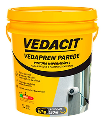 Vedapren Parede Branco Balde 18 Kg - Vedacit