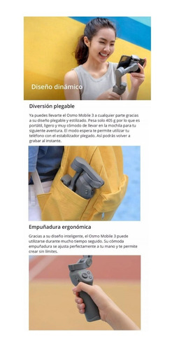 Imagen 7 de 10 de Combo Dji Osmo Mobile 3 Tripode + Bolso Estabilizador Portat