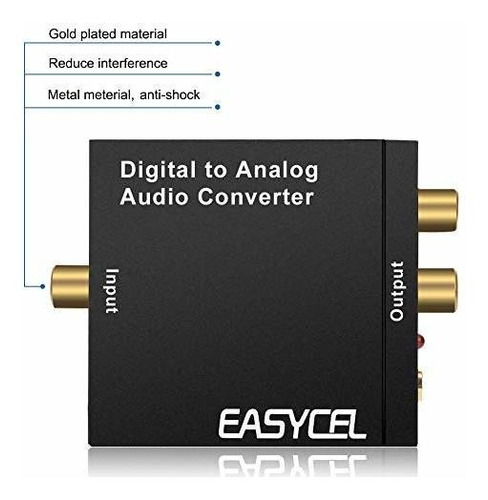 Easycel - Convertidor De Audio Digital A Analógico Dac Con
