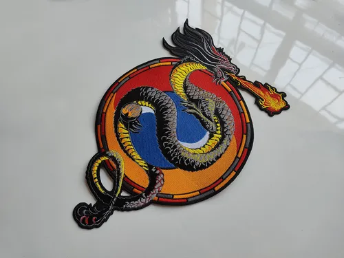 Parche Bordado Dragón Japonés Figura Legendaria Mitología