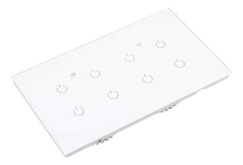 Panel De Vidrio Templado Smart Touch Wifi De 8 Elementos Ip4