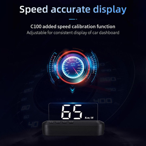 Universal Car Head Up Display Velocímetro Hud Kmh/mph