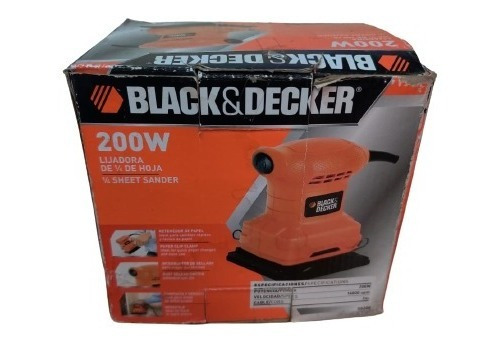 Lijadora Black Decker Hoja 1/4  (6,35mm) - 200w