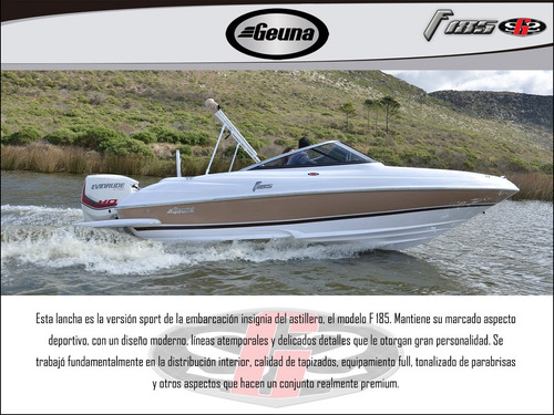Lancha Geuna F 185 Gss C/mercury 150 4t Nueva