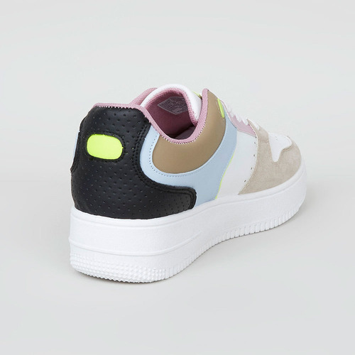Imagen 3 de 4 de Zapatilla Plataforma Caña Baja Blanco - Mujer Corona