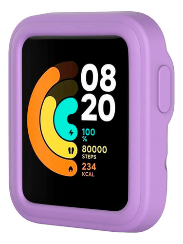 Case De Silicona Para Xiaomi Mi Watch Lite  Lila