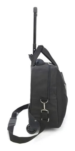 Maletín ejecutivo con ruedas Polo King para cuaderno, negro