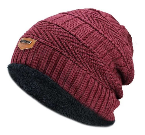  Beanie Kast.pe Gorro Chullo Con Polar Abrigador - Rojo Oscu