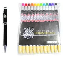 Comprar Kit Escolar Corinthians 13pc Lapiseiras Coloridas E Caneta