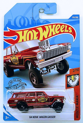 Hot Wheels - 2/10 - '64 Nova Wagon Gasser - 1/64 - Ghd05