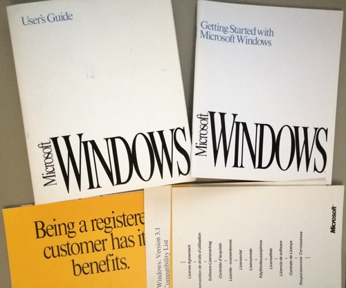 Microsoft Antiguo Windows 3.1 Completo, De 1992 (Usado)