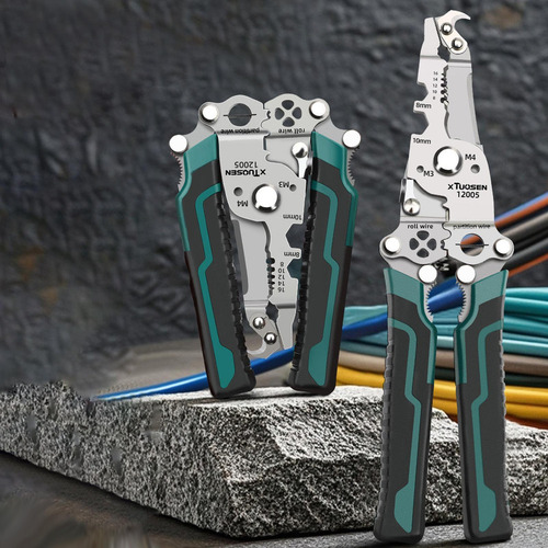 Alicates Cortadores De Cables Pelacables Plegables Cortador