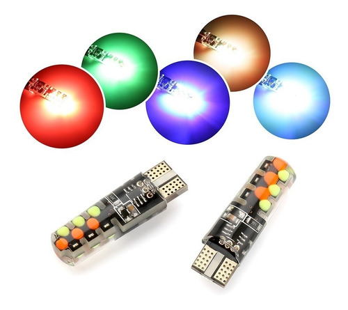 Lagrimas Luz Led Para Auto Universal Multicolor Cob T10 Cont