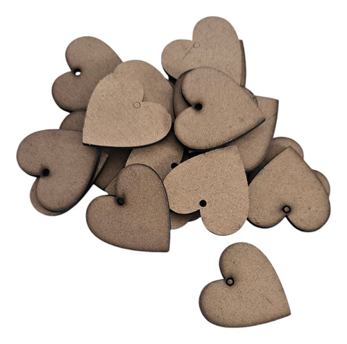 Ciento De Corazones Corte Laser Mdf 4x4 Cm