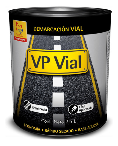 Pintura De Trafico Demarcación Vp Vial Amarillo Mate Galon 