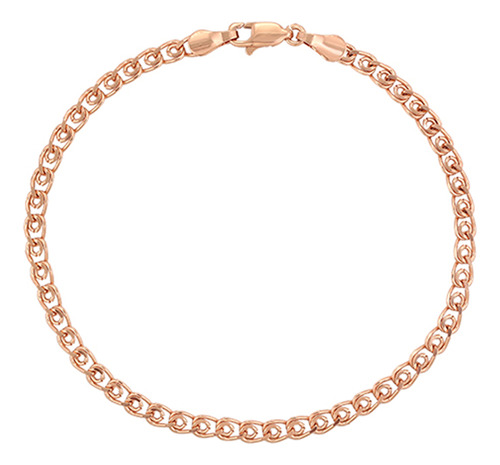 Esclava Oro 18k Lam 18cm Tejido Italiano Regalo Calidad Puls