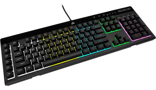 Teclado Gamer Corsair K55 Rgb Pro Lite, Teclas Macro, Inglés Color Del Teclado Negro