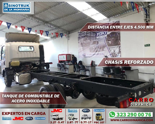 Camión Chasis Sinotruk Howo 5 Toneladas Motor Cummins