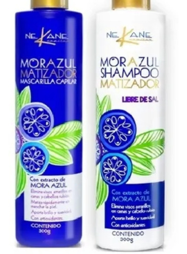 Kit Para Platinado Mascarilla Y Shampoo Mora Azul Envio Grat