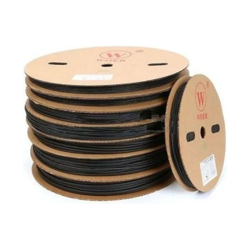 Termocontraible Negro 5mm A 2,5mm S/adhesivo Pack 5 Mts