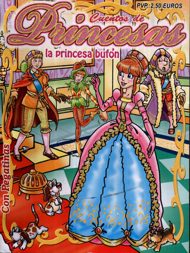 Souvenir Cumpleaños Libro Cuentos Princesas Pegotines.