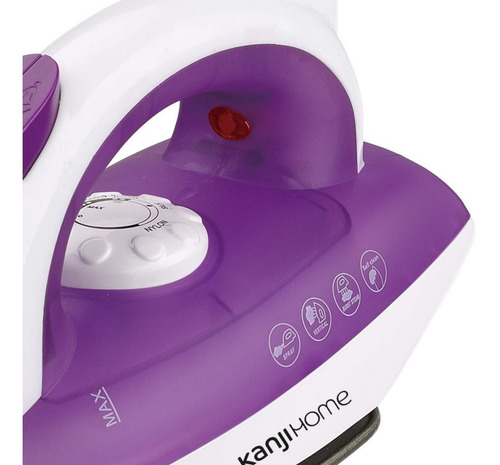 Imagen 4 de 10 de Plancha A Vapor Kanji Kjh-pl1601 Base Ceramica 1600w