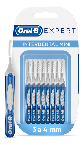 Interdental Mini, Oral B Expert Remueve Placa Bacteriana Y Restos, 10 Unidades