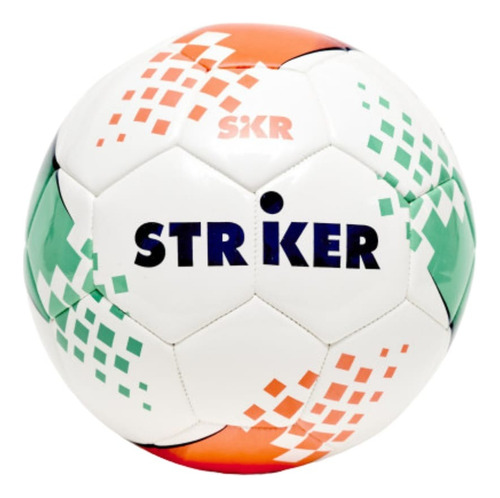 Pelota Striker Futsal Medio Pique N°4 Mod.hibrida-glossy Naranja/verde