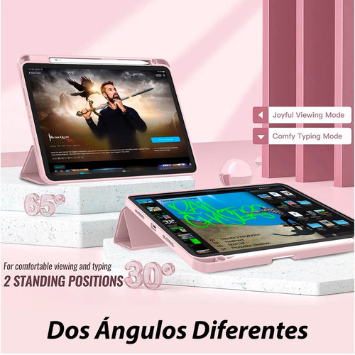 Case Smart @ iPad Pro 11 M2 A2759 A2435 A2761 A2762 Rosa