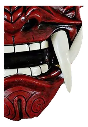 Samurai Japonés Oni Mask Máscara De Látex Para Media Cara
