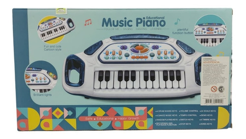 Imagen 4 de 6 de Teclado Electronico Piano Musical Infantil Sonidos Con Luces