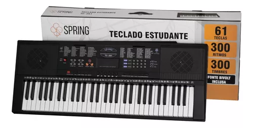 Teclado Musical Infantil Piano Estudante Iniciante Tc261