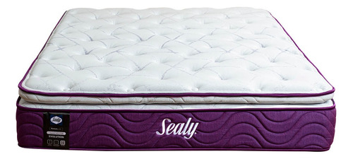 Colchón Queen Size Sealy New Manchester Color Violeta Oscuro